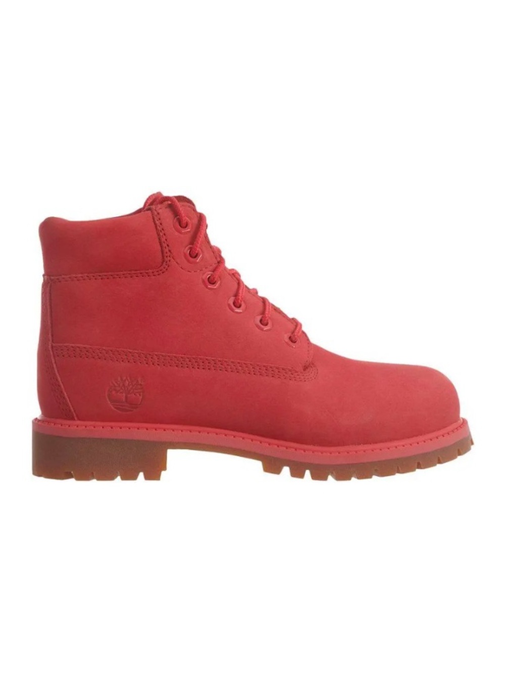 Timberland Red 6” Premium Waterproof Lace Up Work Boot Kids 13